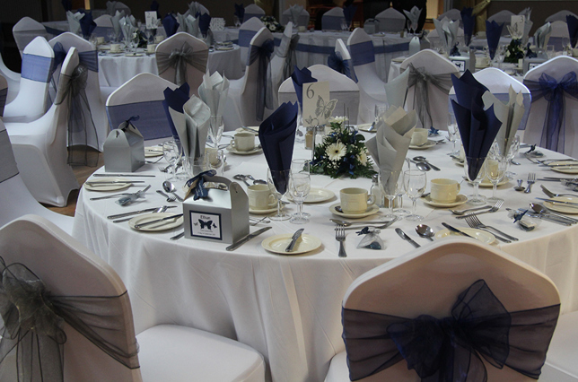 Navy & Silver wedding colour scheme