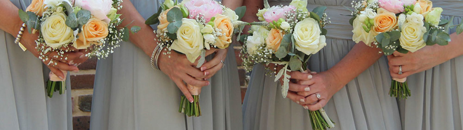 Marquee wedding with Peach and Peonies in Upham