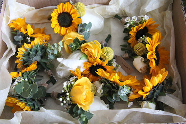 sunflowers buttonholes.jpg