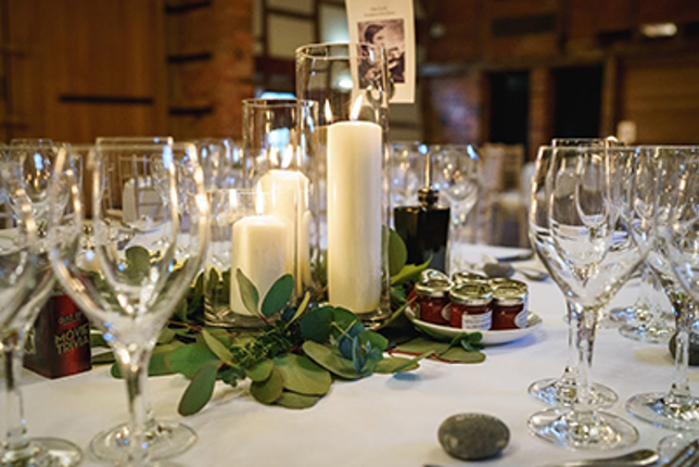 Lainston house - table centre - candles.jpg