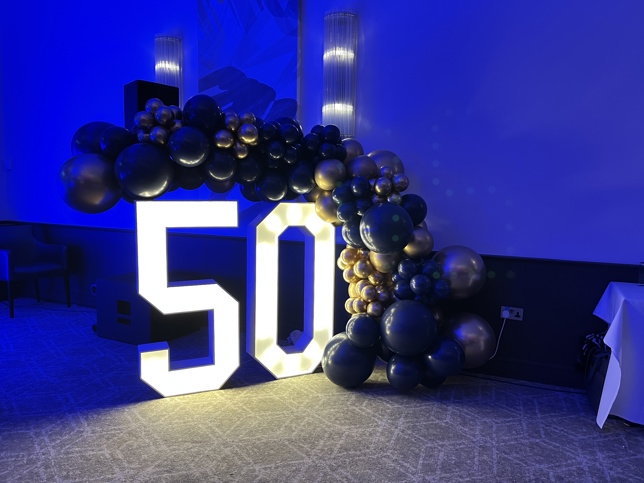 50years corporate - light up numbers