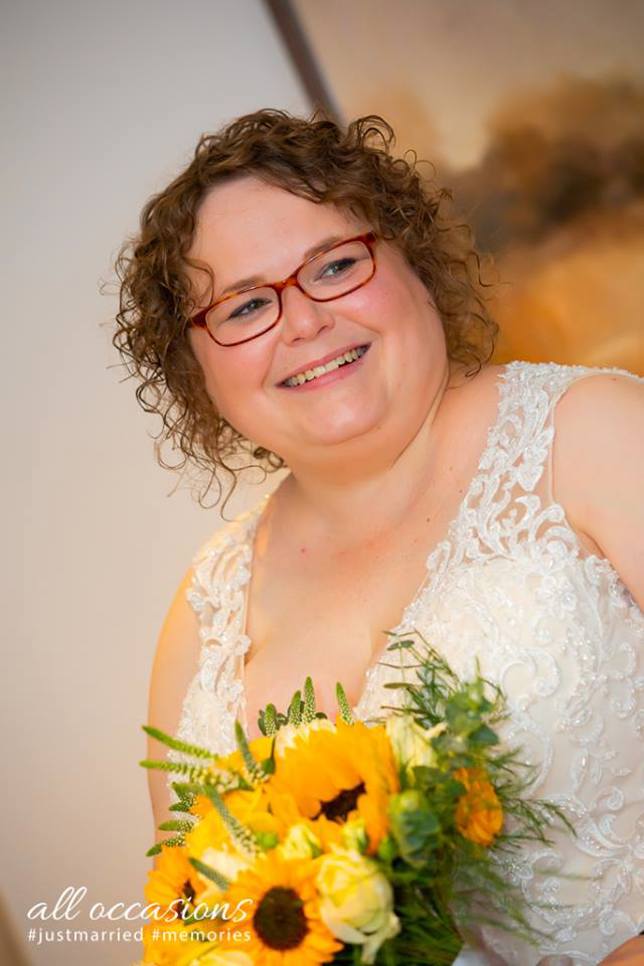 Bride With Sunflowers